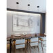 Point LED 6 inch Black Pendant Ceiling Light